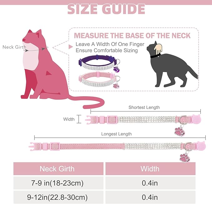 EXPAWLORER Soft Velvet Safe Cat Collars - Image 2