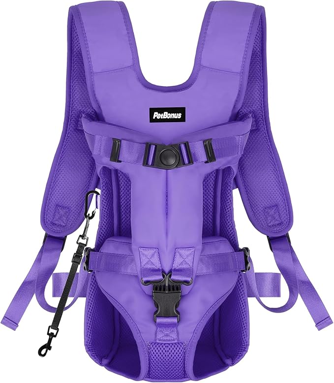 PetBonus Pet Front Dog Carrier Backpacks, Adjustable Pet Backpack, Legs Out by Petbonus