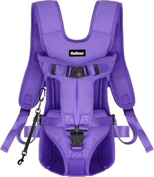 PetBonus Pet Front Dog Carrier Backpacks, Adjustable Pet Backpack, Legs Out by Petbonus