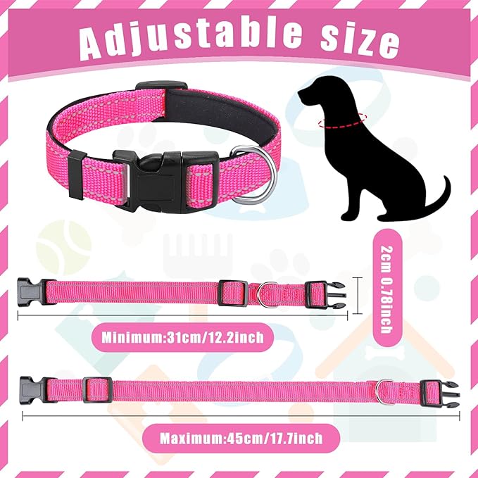Sanwuta 12 Pcs Reflective Puppy Dog Collars Bulk - Image 3
