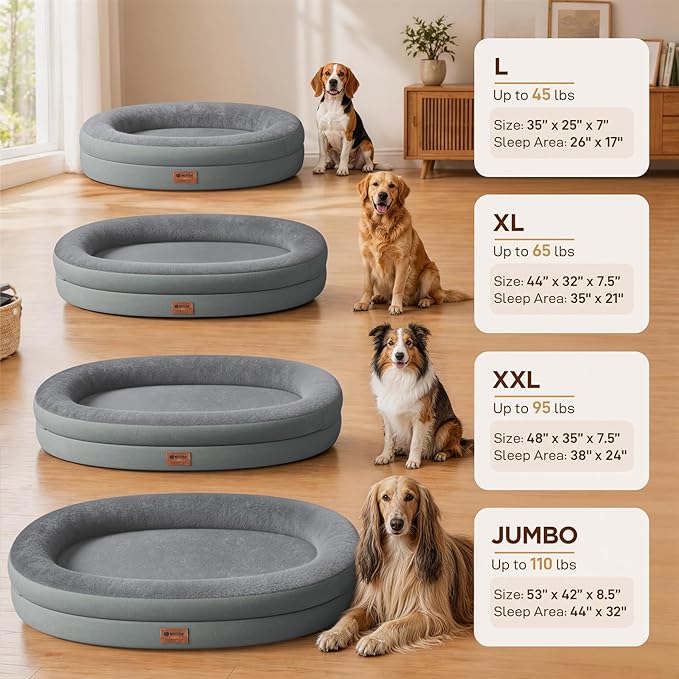 Orthopedic Dog Bed for Medium Dogs, Waterproof Dog Bed - Image 6