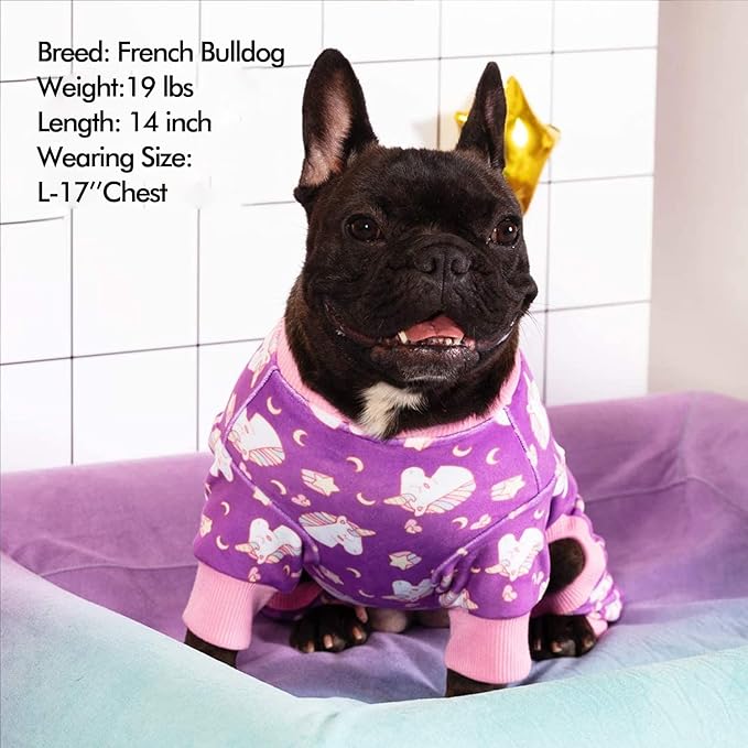 KYEESE Dog Pajamas Velvet Dog Pajamas Small Sized Dogs Soft Dogs Clothes Pjs - Image 5
