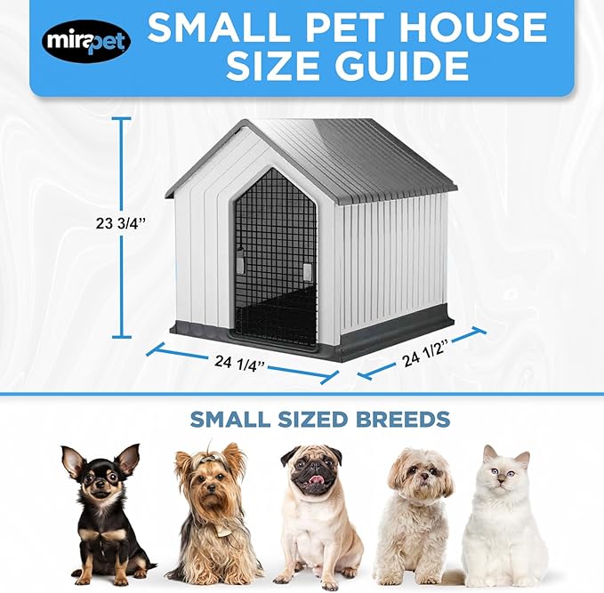 Dog House, Indoor or Outdoor Durable Plastic Waterproof Animal Shelter - Image 3