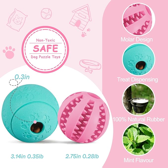 HIPPIH Dog Puzzle Toy 2 Pack, Interactive Dog Toys - Image 2