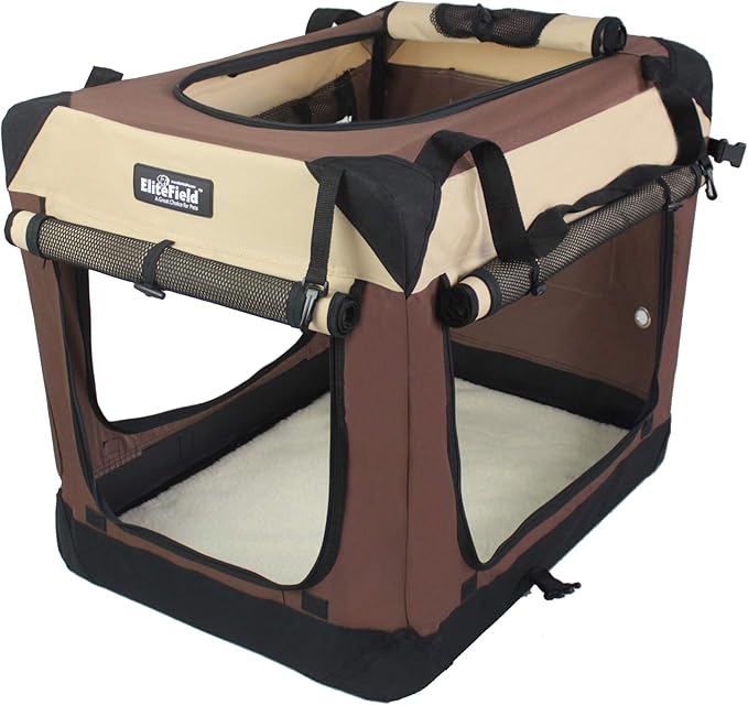EliteField 4-Door Folding Soft Dog Crate - Image 8