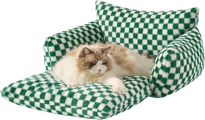 Hollypet Cat Bed Fluffy Plush Multifunctional Double-Layer Machine Washable - Image 2