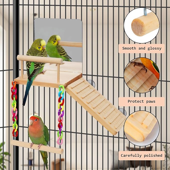 Bird Perches Platform Swing - Image 4