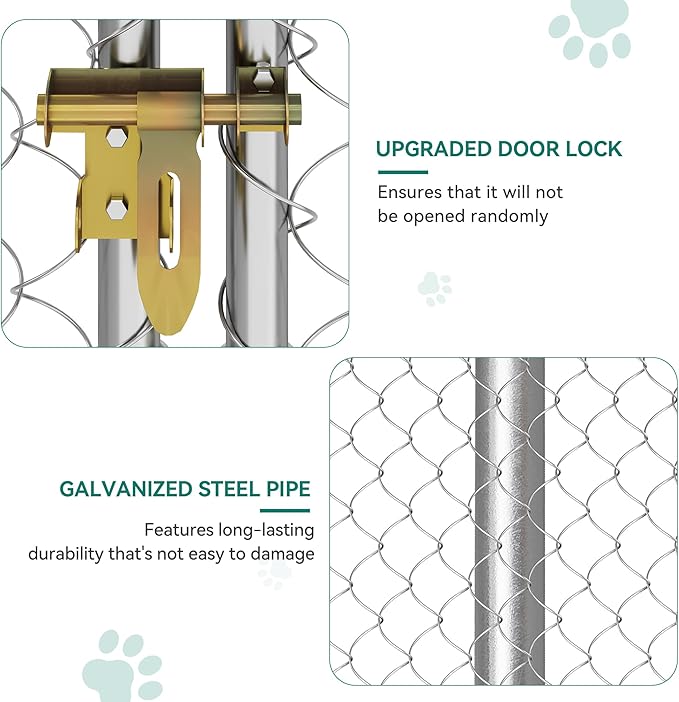 YITAHOME 7.5'x7.5' Outdoor Dog Kennel - Image 5