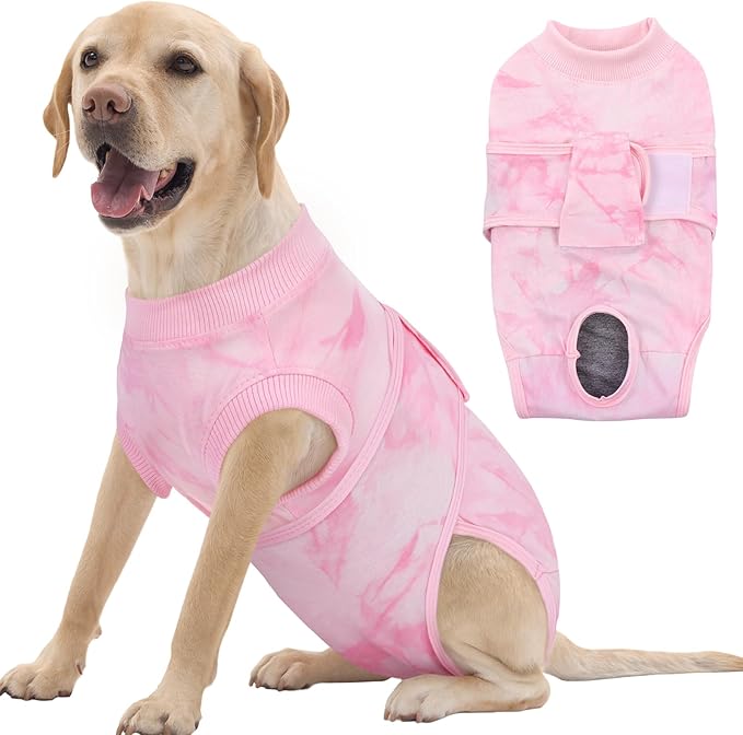 FUAMEY Recovery Suit for Dogs After Surgery, Soft Breathable Dog Bodysuit by FUAMEY