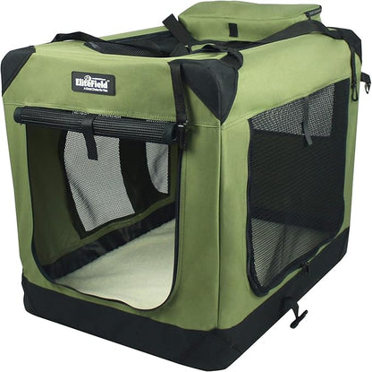 EliteField 3-Door Folding Soft Dog Crate by EliteField