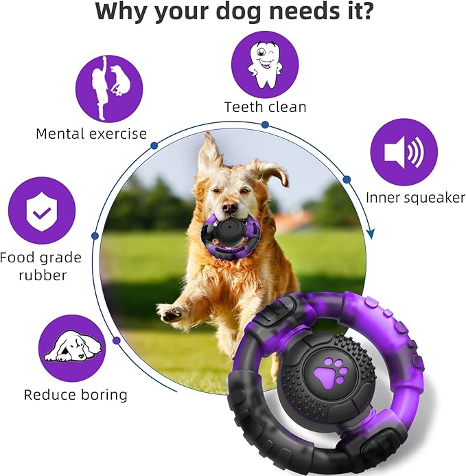 Pamlulu Tough Dog Toys for Aggressive Chewers, Indestructible Dog Toy for Large - Image 6