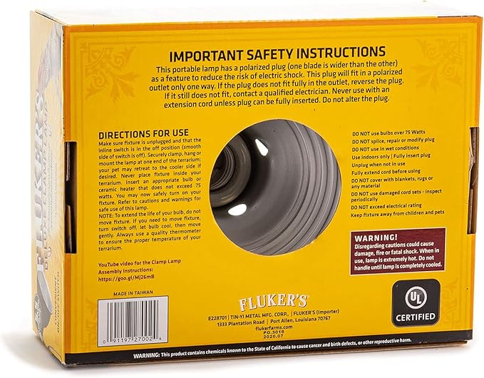 Fluker's Repta-Clamp Lamp, Heavy Duty Clamp Light - Image 4