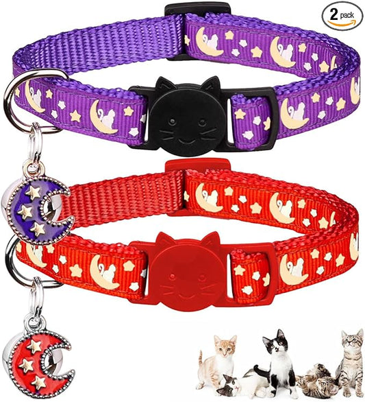 Baeuppit 2Pcs Breakaway Cats Collars Cat Collars by Baeuppit
