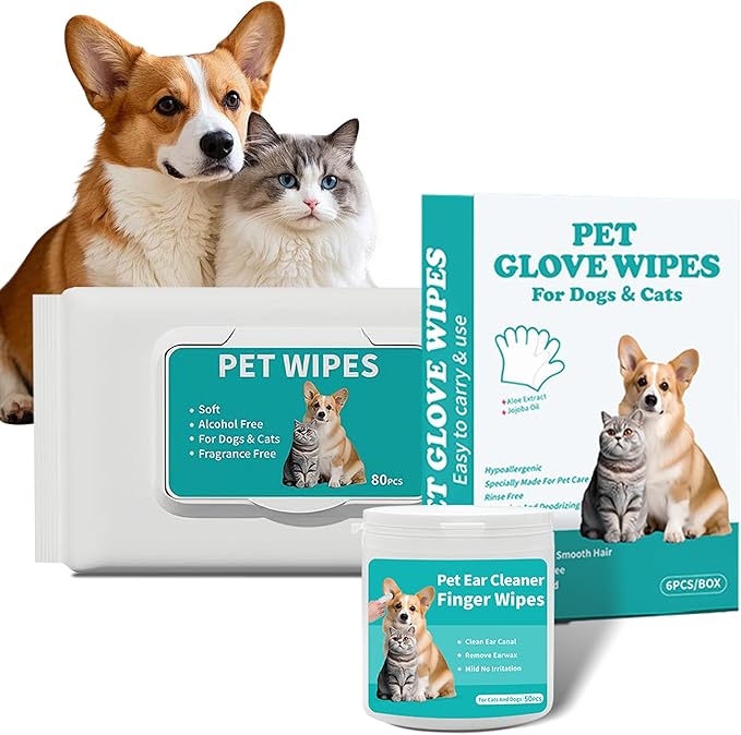 Pet Wipes 3-in-1 Kit for Dogs & Cats by Unknown