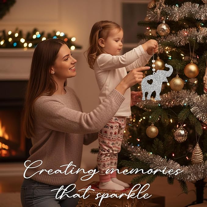 Set2 Elephant Ornament, Meaningful Christmas Ornaments - Image 5