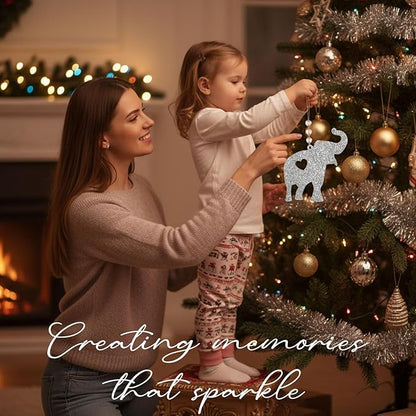 Set2 Elephant Ornament, Meaningful Christmas Ornaments - Image 5