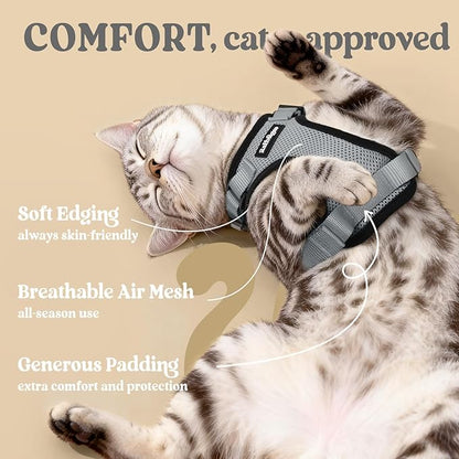 rabbitgoo Cat Harness and Leash Set, Escape Proof Vest Harness - Image 4