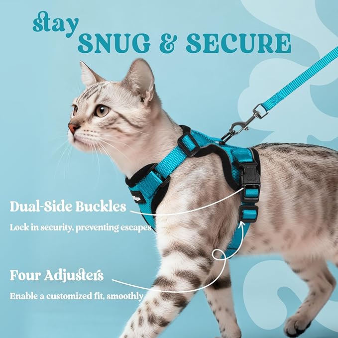 rabbitgoo Cat Harness and Leash Set, Escape Proof Kitten Harness - Image 6