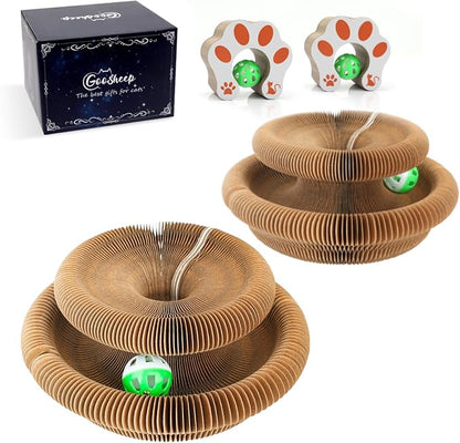 Goosheep 2Pack Kitty Kurlz Magic Organ Cat Scratching Board Kitty Curls by Goosheep