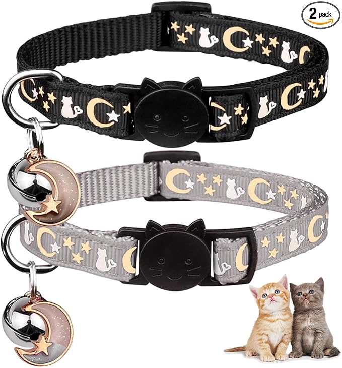 Baeuppit 2PCS Breakaway Cat Collars by Baeuppit