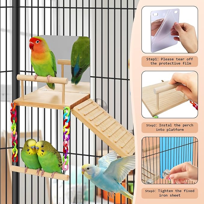 Bird Perches Platform Swing - Image 7