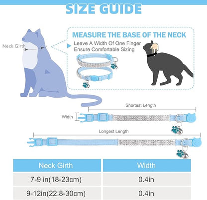 EXPAWLORER Soft Velvet Safe Cat Collars - Image 2