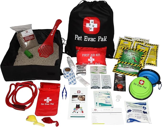 Emergency Kit for Cats in Cinch Bag by Pet+Evac+Pak