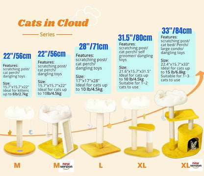 Happi N Pets Cat Tree, Cloud Cat Tower - Image 3