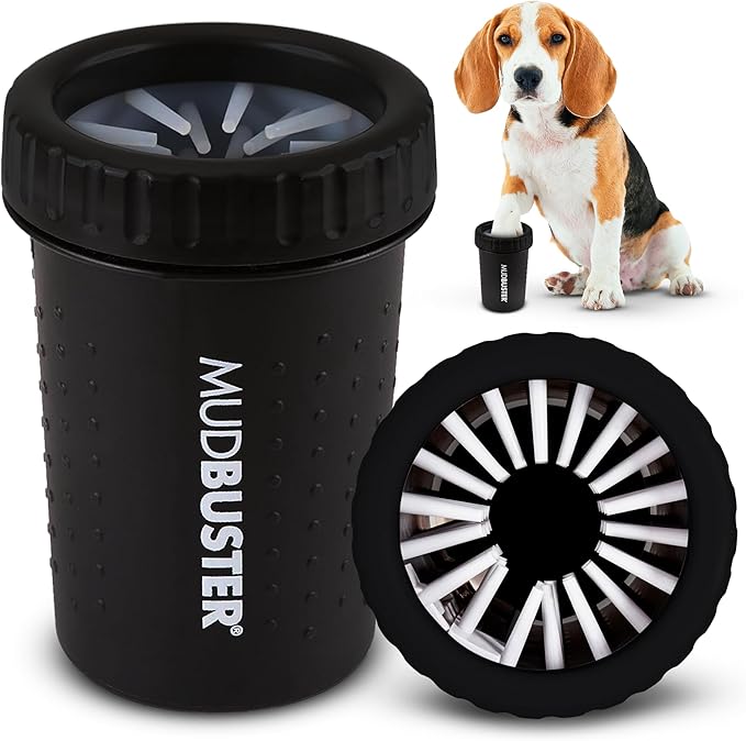 Dexas Medium Dog Paw Cleaner, Matte Black by Dexas