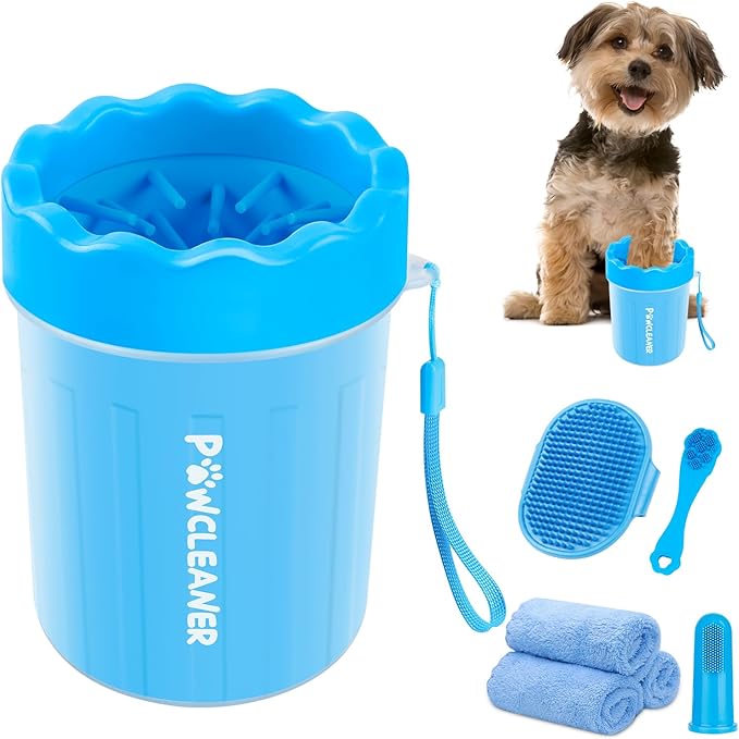 Professional 7 in 1 Dog Paw Cleaner by Comotech