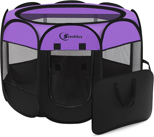 Siedihit Large Dog Playpen, Puppy Pet Playpen Indoor, Dogs Tent Crates Cage by Siedihit