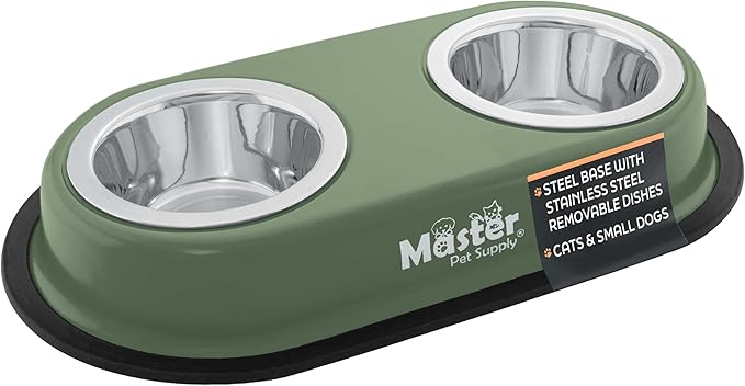 Master Pet Supply Double Dog Bowls Set by MasterPetSupply