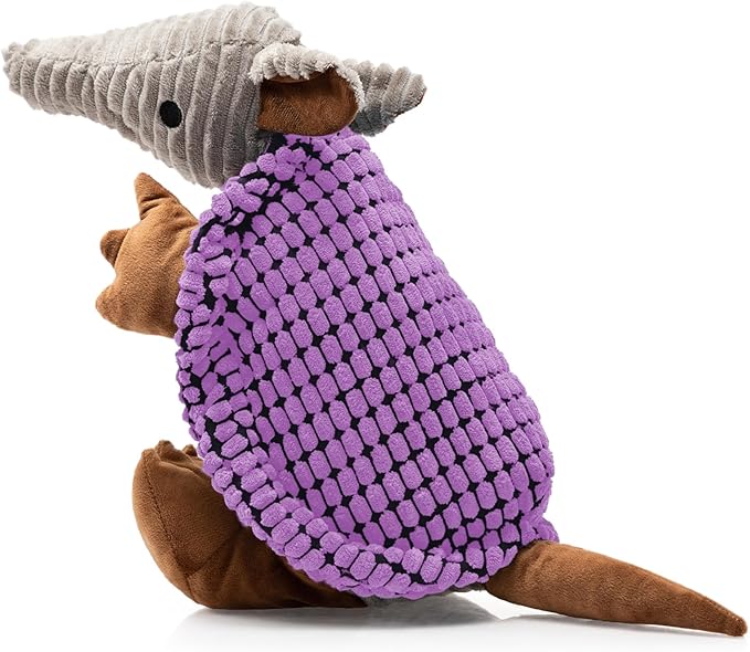 Hollypet Plush Dog Squeaky Toy Stuffed Armadillo Animal Pet Puppy Chew Toys by Hollypet