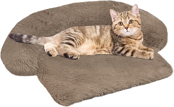 Calming Dog Bed Fluffy Plush Dog Mat by GGIB