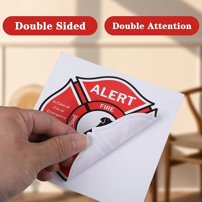 6Pcs Pet Alert Safety Fire Rescue Sticker, Plastic Pet Alert Sticker Emergency - Image 4
