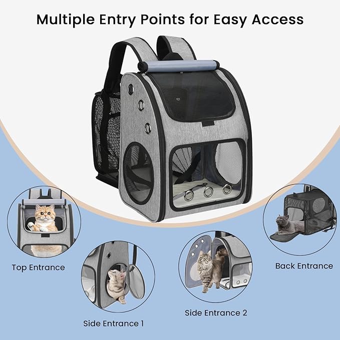 Expandable Pet Carrier Backpack, Airline Approved Cat & Dog Backpack Carrier - Image 4