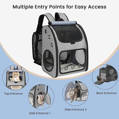 Expandable Pet Carrier Backpack, Airline Approved Cat & Dog Backpack Carrier - Image 4