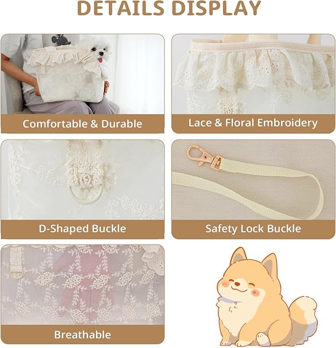 ONECUTE Dog Carrier for Small Dogs Rabbit cat - Image 3