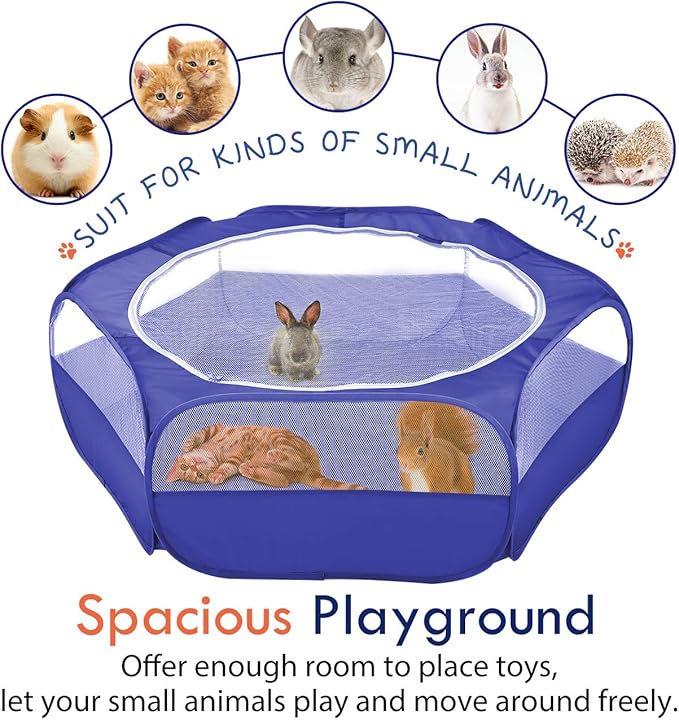 Pawaboo Small Animals Playpen, Waterproof Small Pet Cage Tent - Image 7