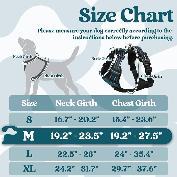 rabbitgoo Dog Harness Medium Sized, No Pull Easy On & Off - Image 2