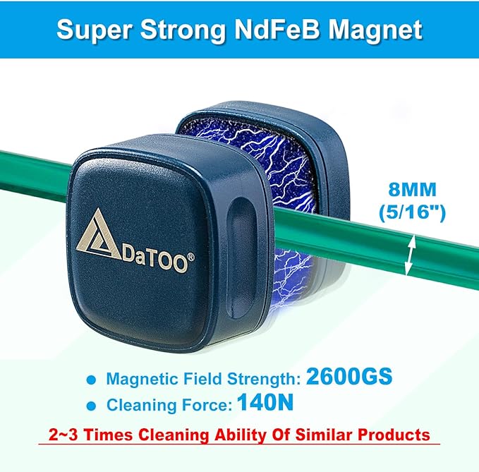 DaToo Aquarium Mini Magnetic Scrubber Scraper Small Fish Tank Cleaner Nano - Image 4