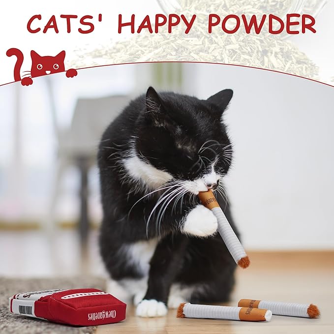 Nocciola 3 Pack Catnip Toys for Cats, Funny Cat Toys Filled - Image 4