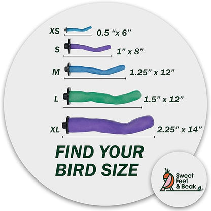 Sweet Feet & Beak Safety Pumice Bird Perch, Medium 1-1/4" X 12", Lightweight - Image 3