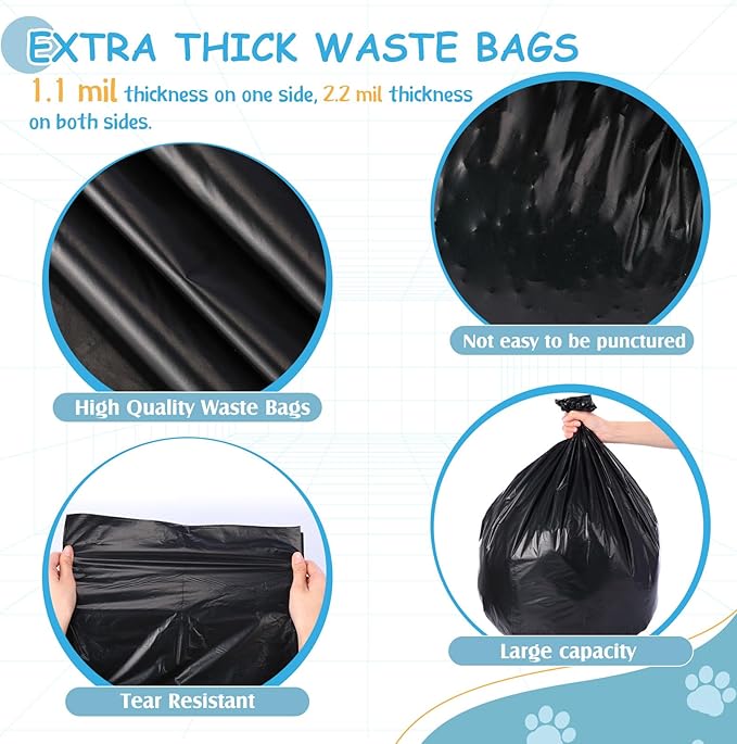 300 Pcs Dog Waste Poop Bags Dog Large Leak Proof Bags 26"x 33" Pet Waste - Image 3