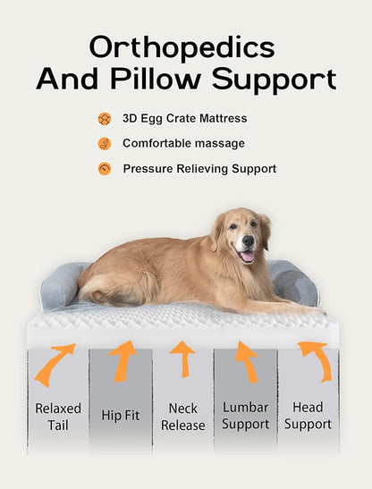 Extra Large Dog Bed Orthopedic Waterproof: Memory Foam Dog Bed - Image 2