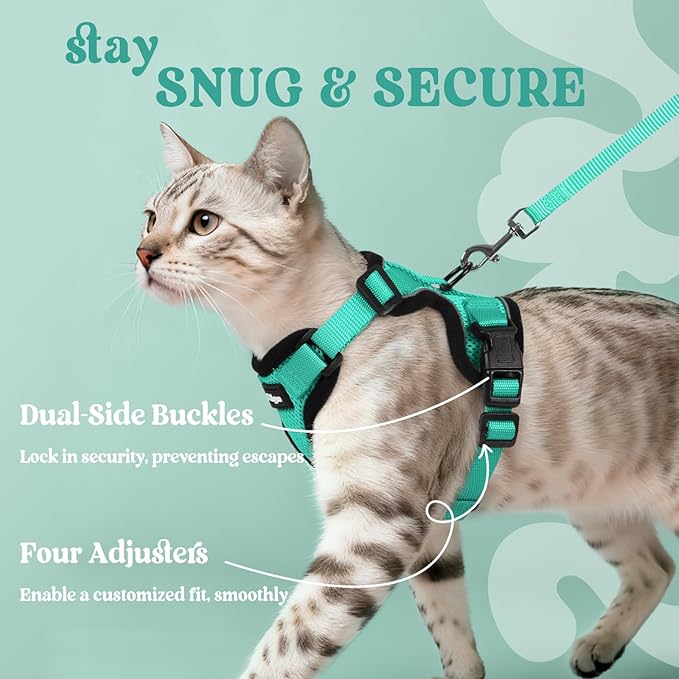 rabbitgoo Cat Harness and Leash Set, Escape Proof Kitten Harness - Image 6
