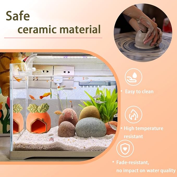 Aquarium Decor Cave Betta Fish Aquarium Accessories Ornaments Hiding Cave - Image 4