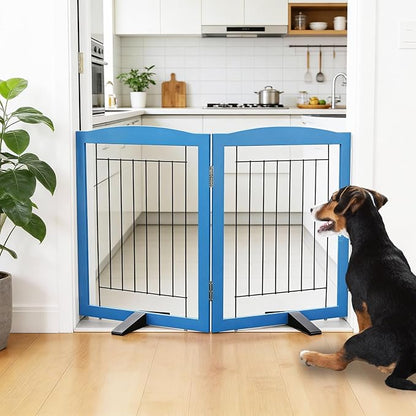 ZJSF Freestanding Dog Fence Indoor, Foldable Dog Gate - Image 2
