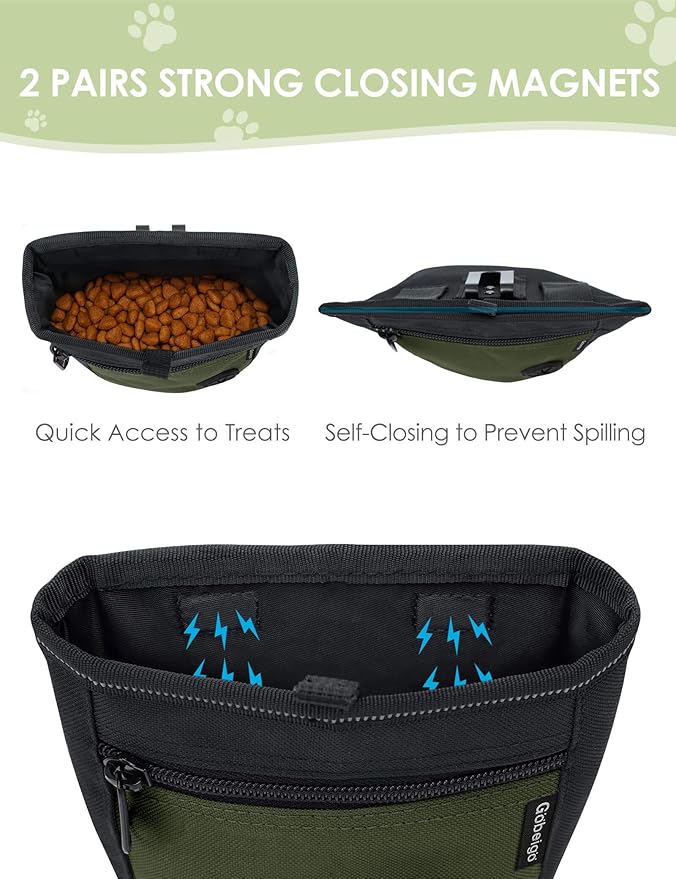 Gobeigo Dog Treat Pouch and Training Clicker, Upgrade Two Magnetic Closure to - Image 3
