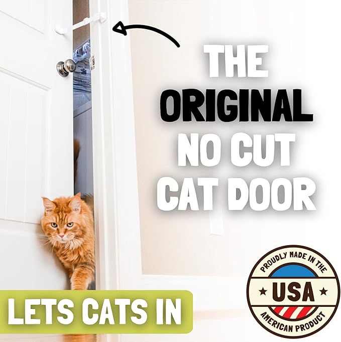 Door Buddy Pet Door Latch for Cats. Adjustable Cat Door Strap. Dog Proof Litter - Image 2